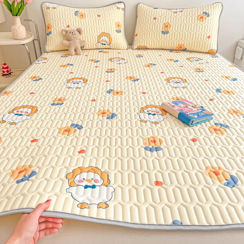 乳胶冰丝凉席三件套夏季空调软席子可水洗儿童学生宿舍夏凉垫床垫,床上用品,乳胶席,淘宝优惠券,粉丝福利购,淘宝优惠卷