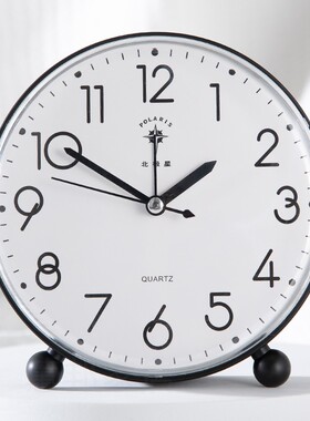 家用闹钟老人学生时尚客厅挂摆两用钟表男孩女孩卧室静音书桌台钟