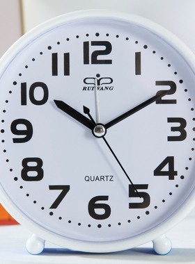 老人大字钟桌面摆台时钟表盘清晰床头学生儿童台式起床新款闹钟表