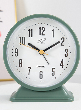 闹钟床头静音简约卧室台式时钟儿童专用学生用起床神器桌面闹钟表