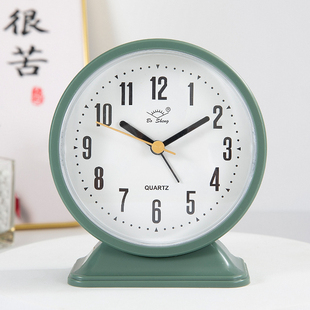 闹钟床头静音简约卧室台式 时钟儿童专用学生用起床神器桌面闹钟表