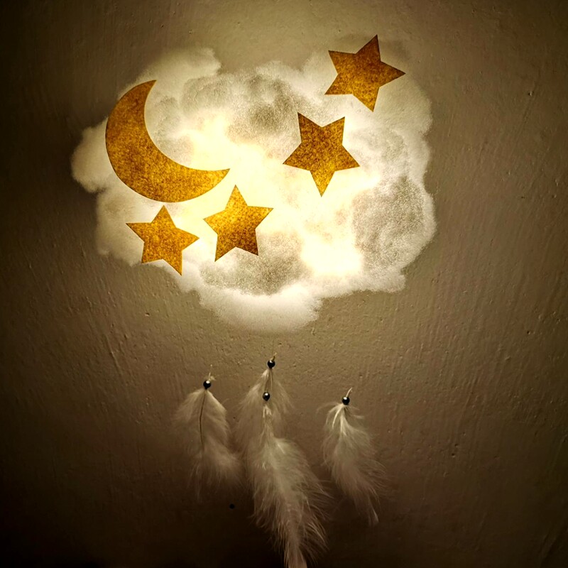 云朵灯diy材料包手工棉花灯网红房间布置装饰灯少女心宿舍挂饰