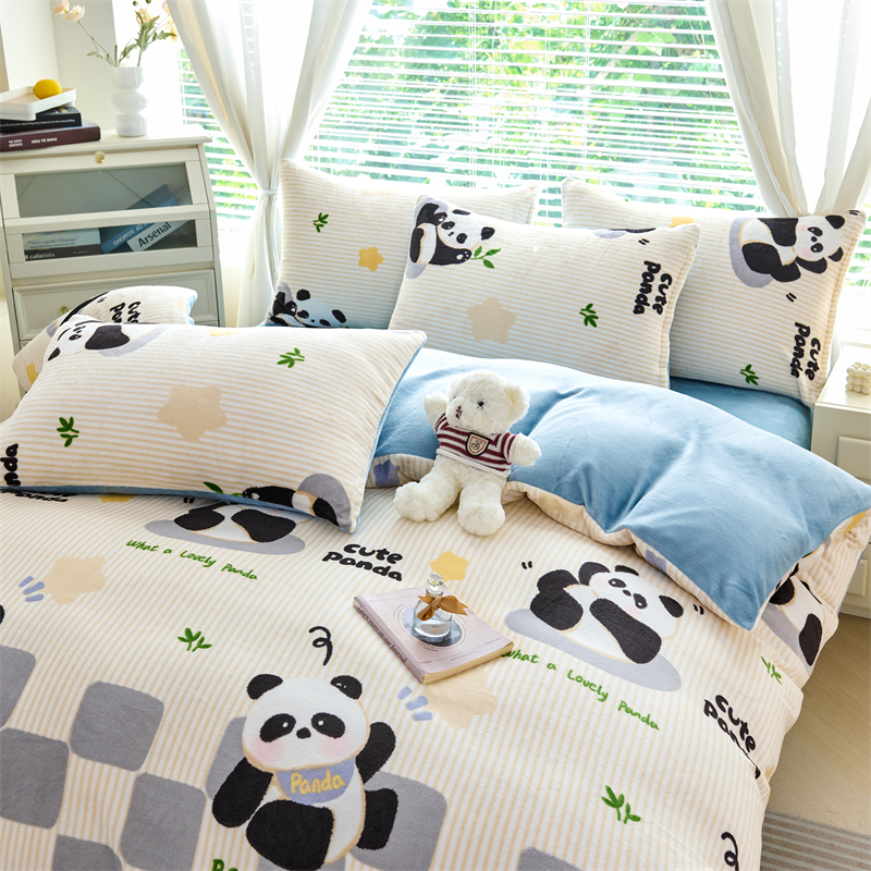 定做儿童牛奶绒被套单件