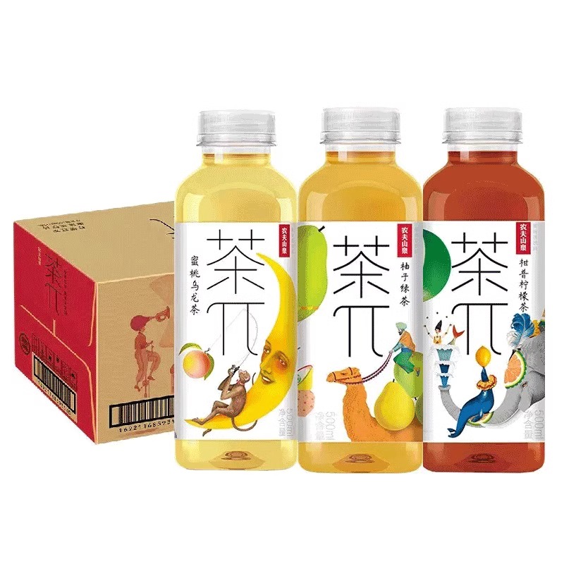 东方树叶茶派茶π茶兀茶饮料900ml*6瓶装多口味蜜桃乌龙茶果味茶