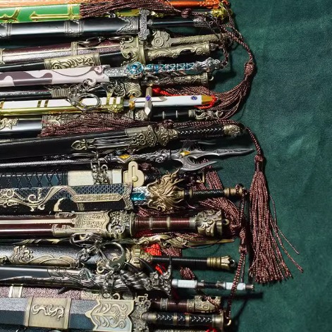 金属武器模型玩具摆件手办GK武侠刀剑三国水浒兵器未开刃男孩礼物