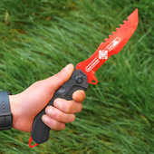 暗区突围周边30CM大号瑞兔折刀涂鸦利刃武器金属玩具男孩摆件手办