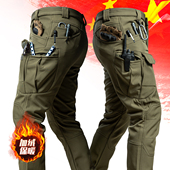 高级三防男式 工服裤 战术裤 冬季 作训裤 保安裤 子徒步防水防风冲锋裤