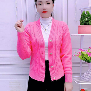 百搭洋气显瘦外穿毛衣开衫 针织开衫 时尚 长袖 短外套女2025春秋新款