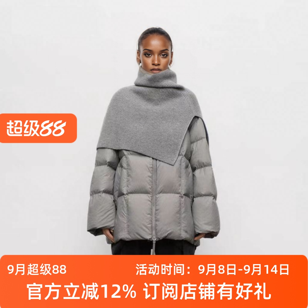 宽松羽绒服2025冬新品简约