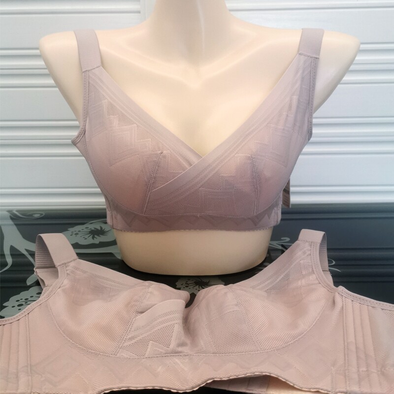 傲雪棋银纤维内衣d1-1112超薄 海绵无钢圈侧收副乳调整型柔软文胸