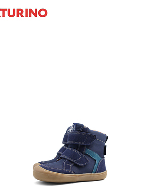 NATURINO那都乐意大利品牌搭扣毛里轻便男女童棉靴保暖BAREFOOT