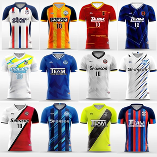 高端足球队服定制专业正品球员版2022年新款赛客cg儿童球衣diy印