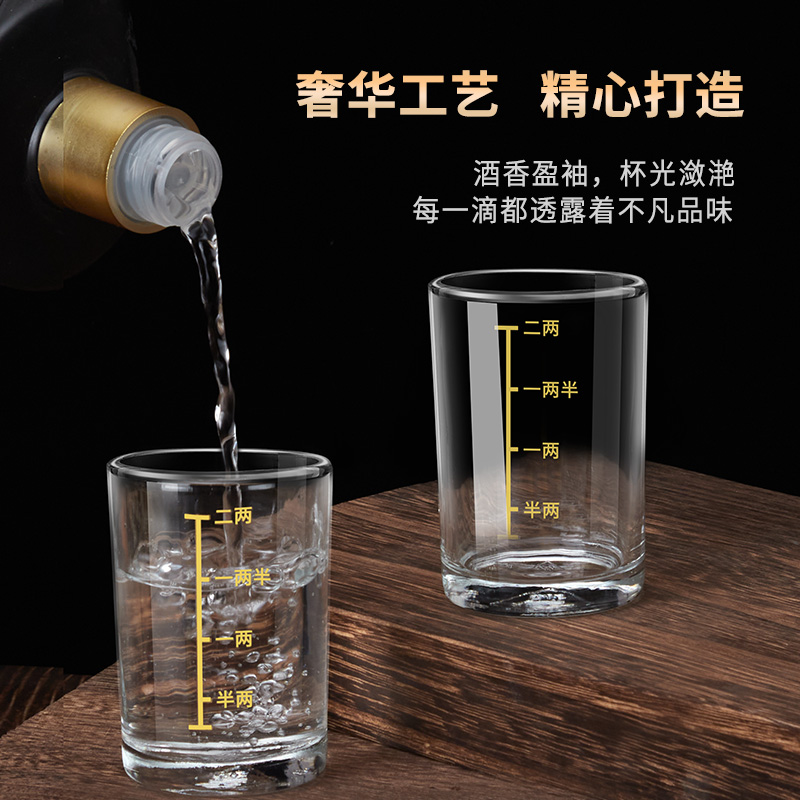 家用套装轻奢高档二两刻度分酒器