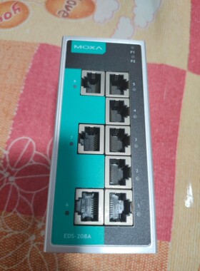 MOXA EDS 208A 8口非网管型工业以太网交换机，工