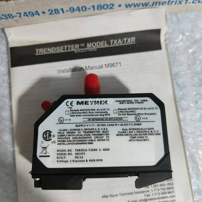 议价美5国METRIX迈确震-动变器转速变送送器TXR52172