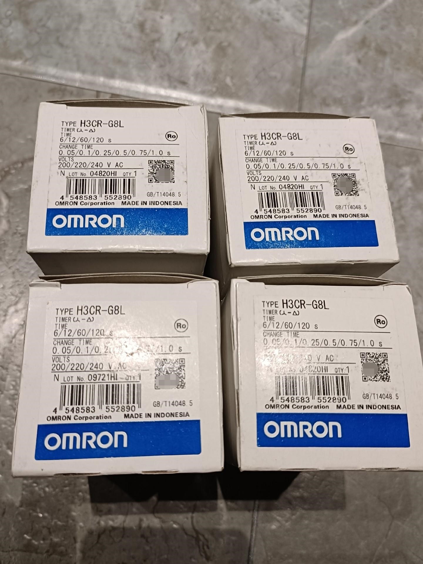 全新欧姆龙H3CR-G8L     220V，厚装正品，数量