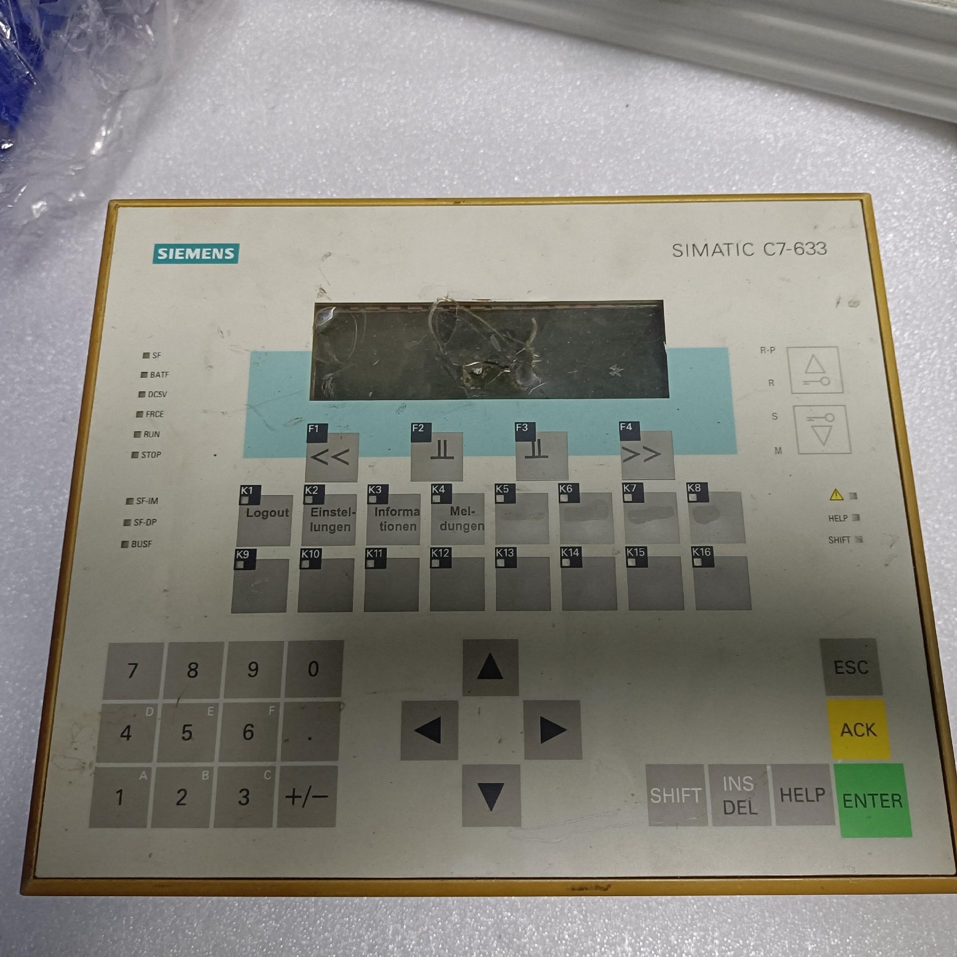 西门子按键操作面板 6ES7633-1DF01-0AE3