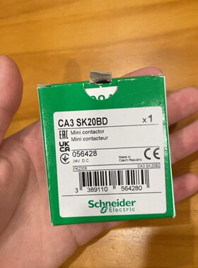 施耐德原装正品全新进口质保一年CA3 SK20BD