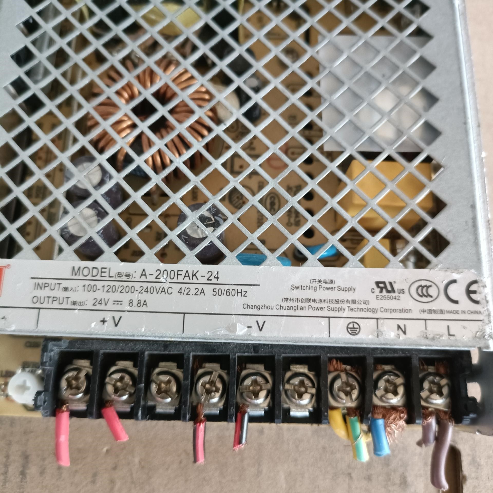 开关电源正品创联 A-200FAK-24  24V8.8A2