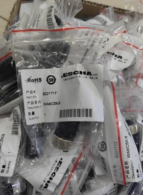 艾查ESCHA8021717 WAKC5K/9 5芯M12母