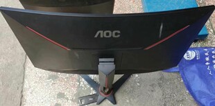 aoc c32G1 屏幕轻徽漏液，带脚，9新上，当配件卖，不