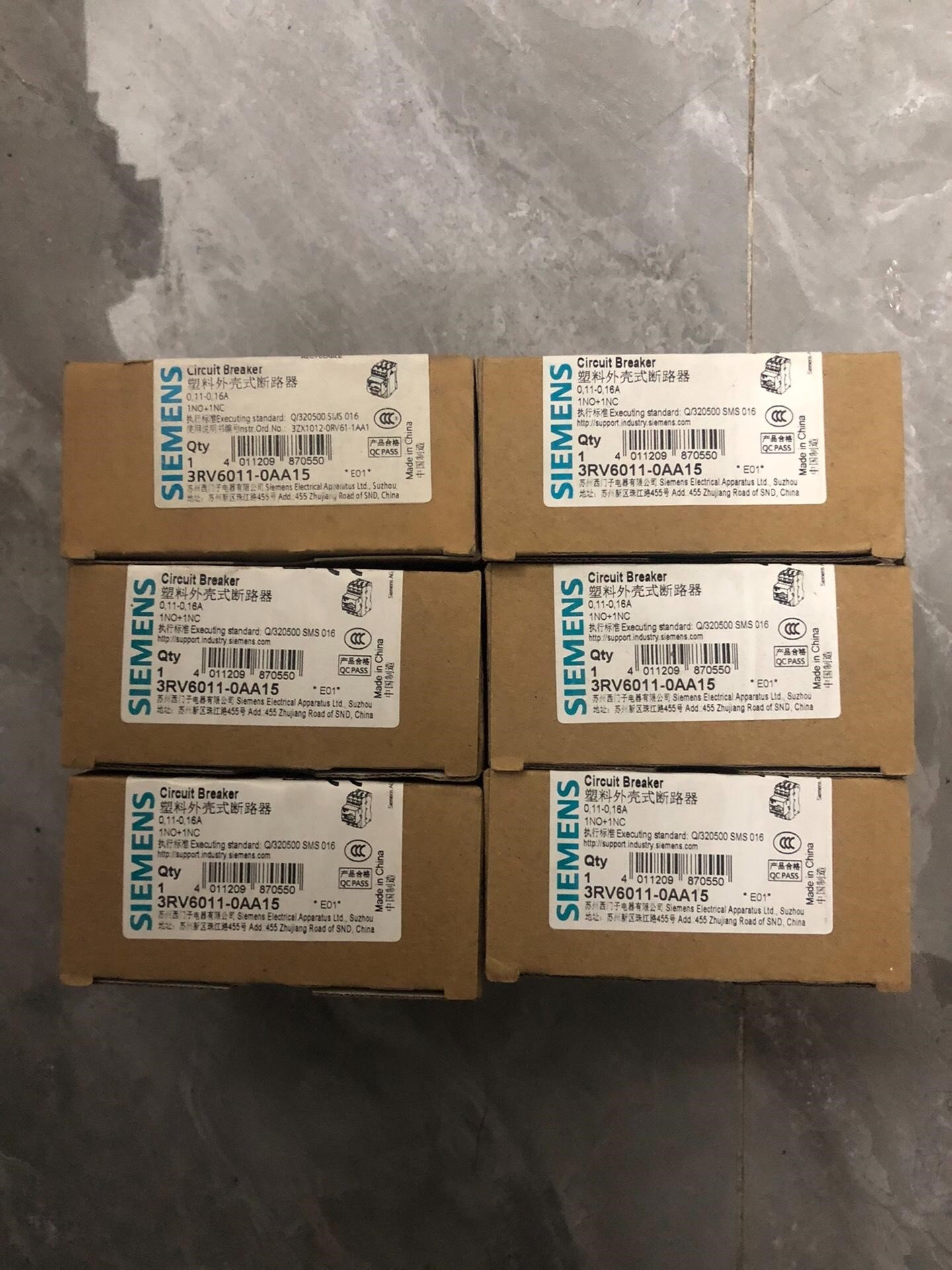 全新原装正品 西门子塑料外壳式断路器 3RV6011-0AA