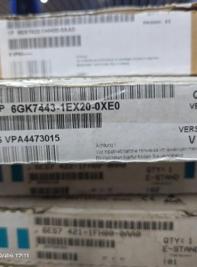6GK7443-1EX20-0XE0西门子CPU模块全新原装