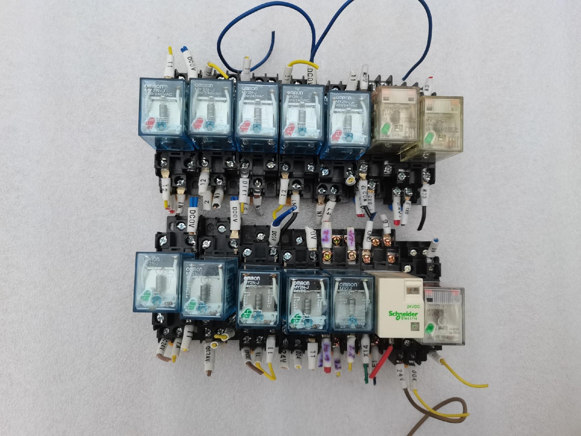 欧姆龙继电器MY2N-J/MY2N-GS，二手拆机下来，成色