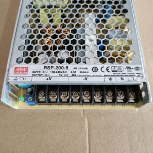 明纬电源RSP-200-5开关电源5V40A200w拆机货5