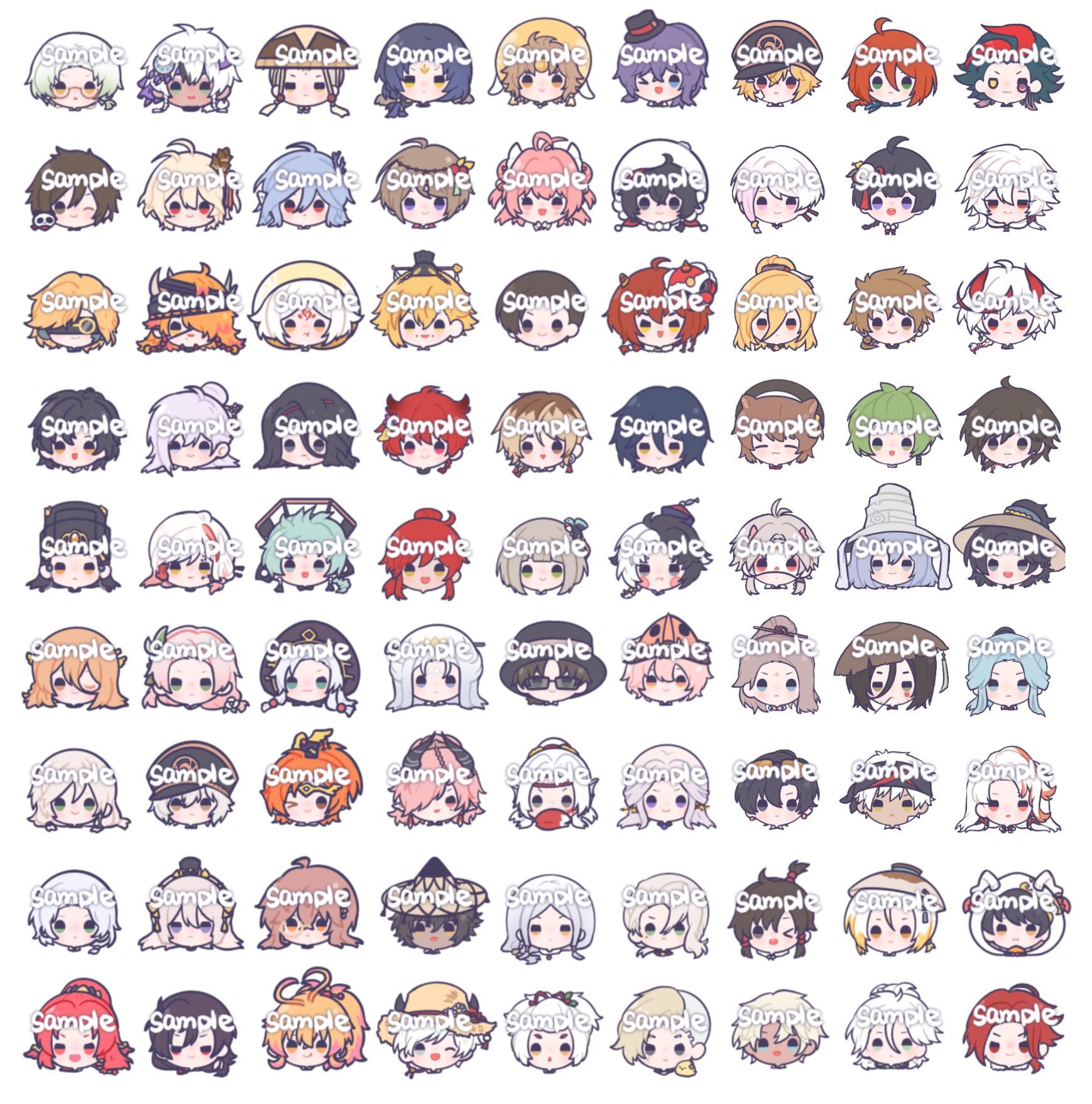 食物语中华传统菜男人第四弹徽章及小料贴纸包全员81个角色