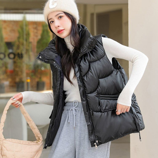 背心外穿洋气时髦爆款 羽绒棉马甲外搭女款 马夹女式 新款 2025秋冬季