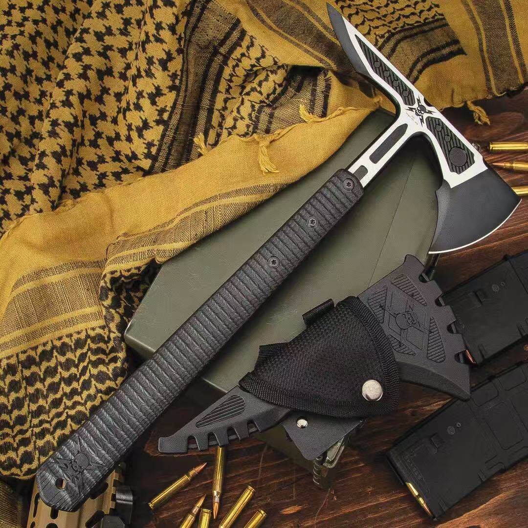 M48战术斧多功能开山斧头刀野外砍树劈柴工兵斧户外防身生存武器