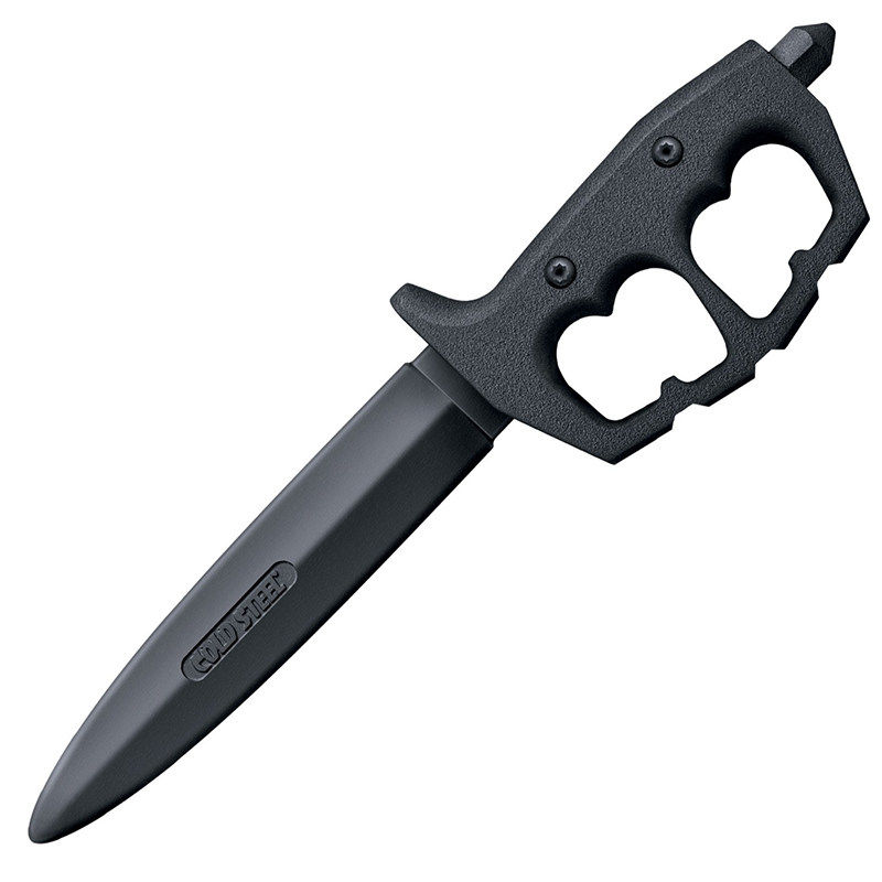 冷钢COLDSTEEL 橡胶系列92R80NTP双刃护手直刀防身武术训练