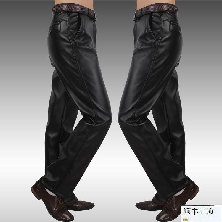 Pantalon cuir homme droit pour hiver - Ref 1482351 Image 3