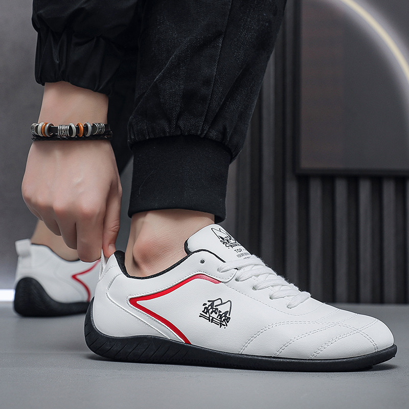 休闲运动男士春秋韩版休闲港风系带鞋阿甘鞋时尚潮流板鞋复古小白