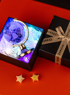 水晶地球仪摆件创意桌面摆件