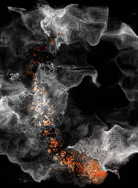 TouchDesigner源文件粒子fireball鼠标点击发光效果粒子数字新媒