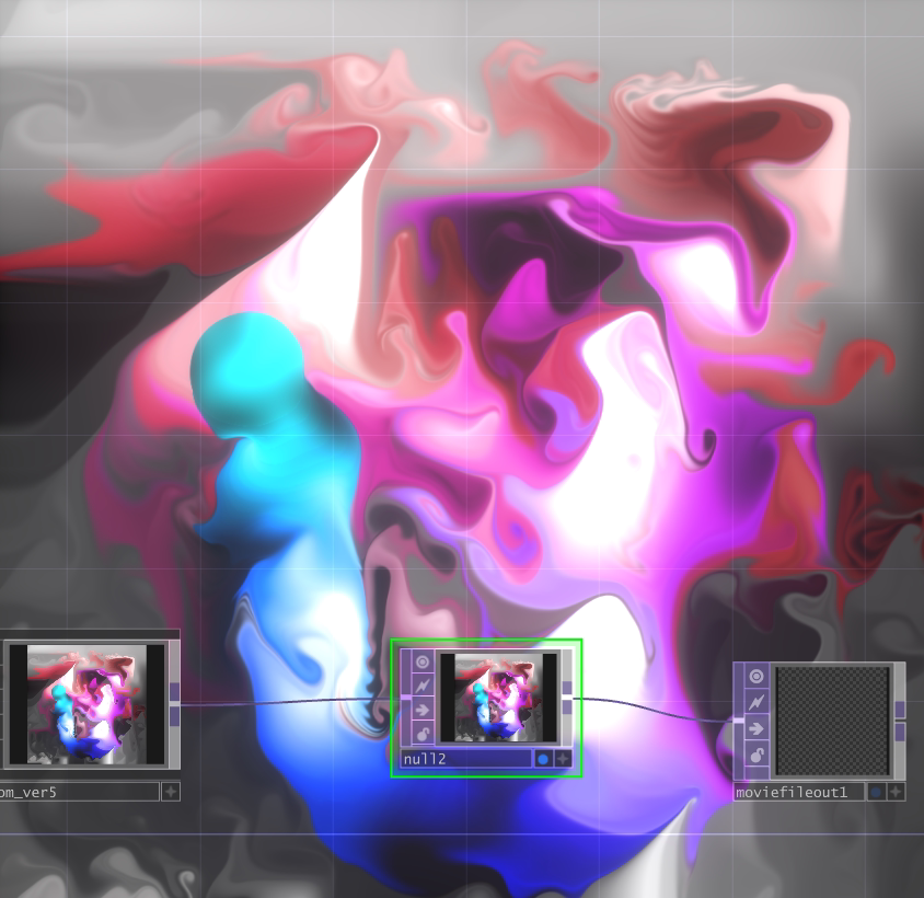 TouchDesigner源文件 鼠标流体交互 多彩变化 数字新媒体艺术图片