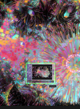 TouchDesigner源文件 Leapmotion 手势互动 释放和收缩两种模式