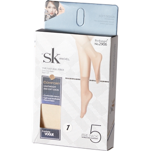 5双装 SK2906夏季超薄钢丝面膜短袜女脚尖透明加固耐穿短筒女袜子