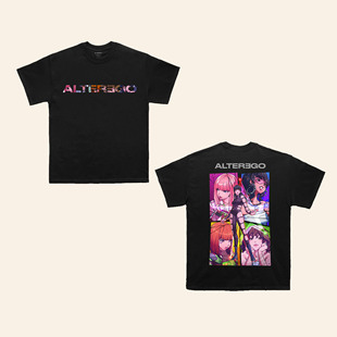 lisa 官网Alter Ego漫画ego blackpink夏季短袖T恤t圆领宽松tee