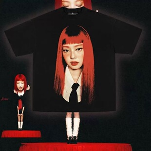 Jennie金珍妮同款solo2專輯短袖T恤女宽松周邊上男女夏季tee