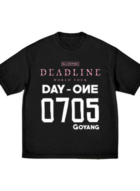 自制DIY BLACKPINK三巡 世界巡回演唱会周边t恤宽松短袖男女tee