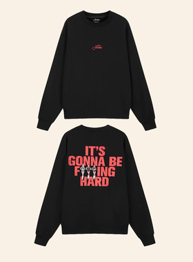 Jennie金珍妮 官网Like新周边 Statement秋冬宽松男女圆领卫衣