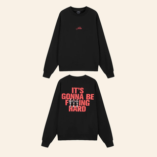 Jennie金珍妮 Statement秋冬宽松男女圆领卫衣 官网Like新周边