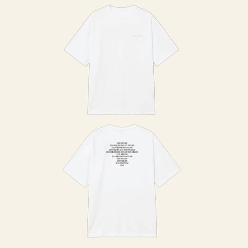 JENNIE官网-2025 OA: ZEN SERIF 新周边短袖T恤夏季圆领宽松tee