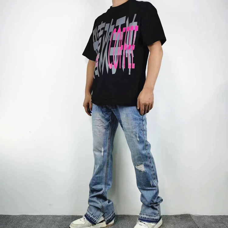 水洗修身显瘦百搭毛边长裤牛仔裤