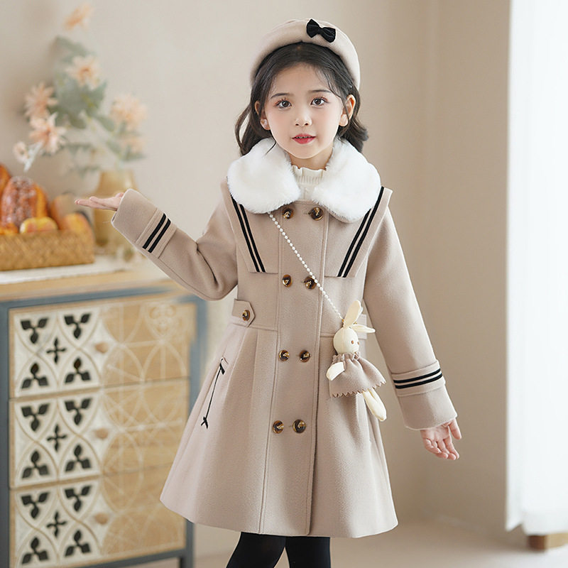 女童呢子外套2026冬新款儿童韩版洋气风衣中大童夹棉加厚毛呢大衣,童装/婴儿装/亲子装,风衣,淘宝优惠券,粉丝福利购,淘宝优惠卷