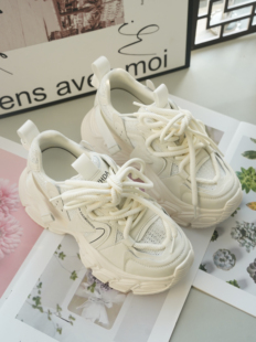 2026新款厚底老爹鞋女小个子增高女鞋春秋爆款6厘米休闲运动鞋女