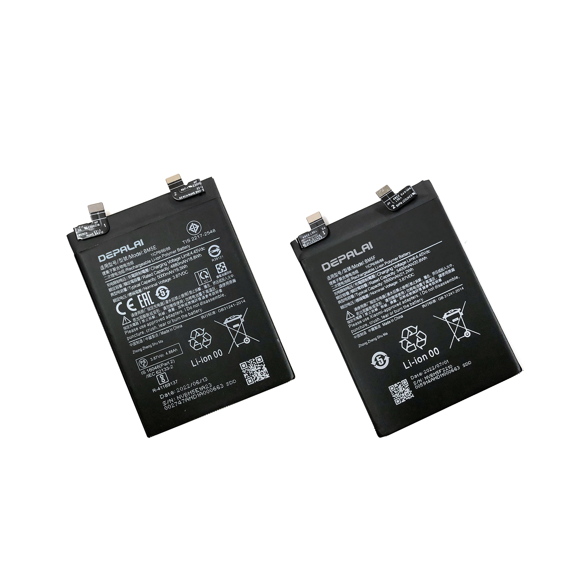 适用于小米红米K50 K60电池BM5D BM5E BM5F BM5J BM5L BM5M BP48